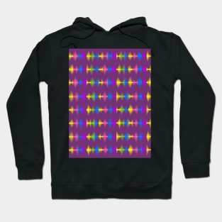 Music Equalizer Bars On Purple Hoodie